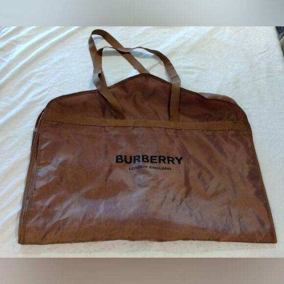 Burberry London England Brown Nylon Garment Bag Travel Holiday - Picture 10 of 10